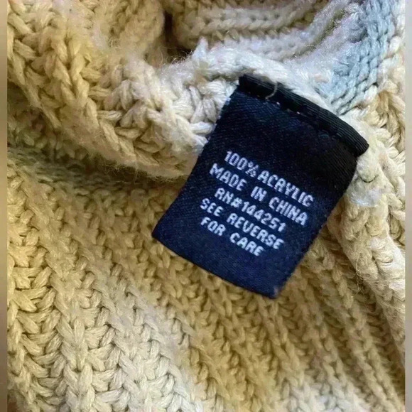 Moon & Madison tan with olive stripes, cropped, relaxed fit, comfy - Picture 4 of 5